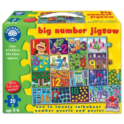 Puzzle de podea Invata numerele (de la 1 la 20) BIG NUMBER JIGSAW - OR237