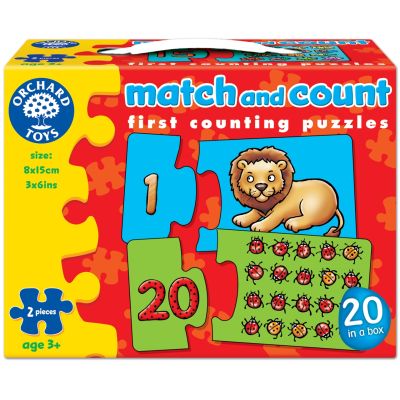Puzzle Potriveste si numara de la 1 la 20  MATCH AND COUNT - OR219