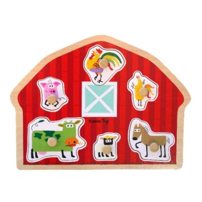 Puzzle din lemn - casuta animalutelor