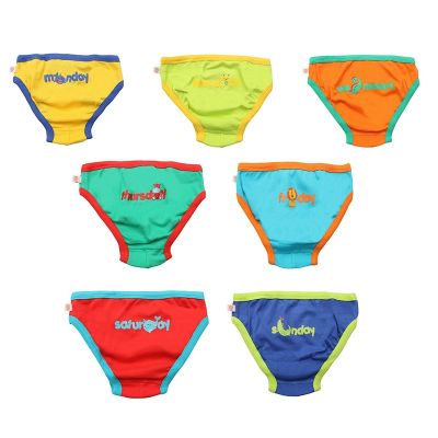 Chilotei din bumbac organic, pentru baieti, Zoocchini, Zilele săptămânii, 5-6 ani - 7 buc KRTZOO32323