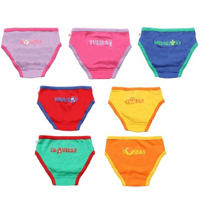 Chilotei din bumbac organic, pentru fete, Zoocchini, Zilele săptămânii, 5-6 ani - 7 buc KRTZOO32385