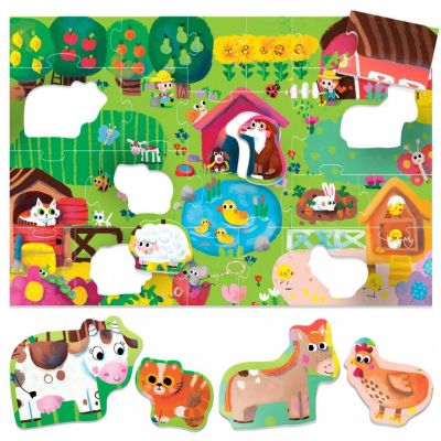 Headu Ecoplay - Puzzle Animalute La Ferma ARTHE29556