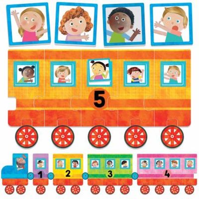 Headu Ecoplay - Puzzle Micul Tren 123 ARTHE28566