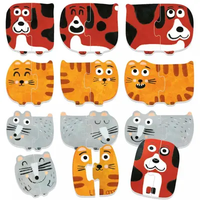 Headu Ecoplay - Puzzle-Uri Progresive - Mic Sau Mare? ARTHE28511