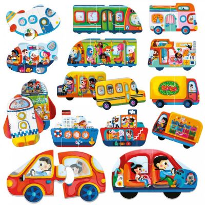 Headu Ecoplay - Puzzle-Uri Set Vehicule ARTHE28535