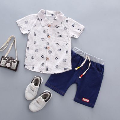 Costum cu camasuta alba - Elemente marine MBXGSUC317
