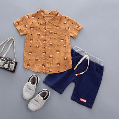 Costum cu camasuta maro - Ursuleti MDXGSUC320
