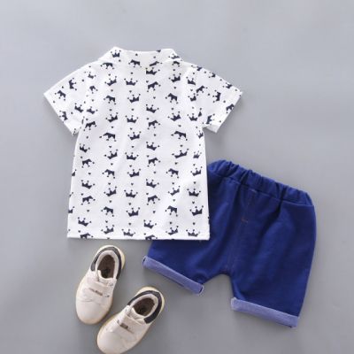 Costum cu tricou alb - Coronite MDXGSUC422