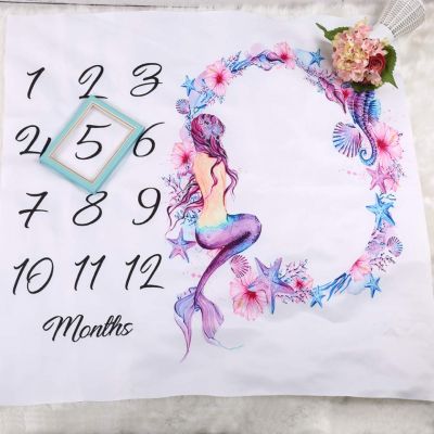 Suport textil tip Milestone subtire pentru fotografii memorabile Sirena DLLdrl276