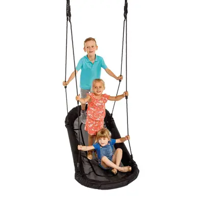 Leagan cuib oval grandoh negru pentru 3 copii kbt - okekbt197.003.006.001