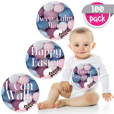Produs digital Baby Milestone design 100 stickere pentru fotografierea bebelusilor -- Instant Download