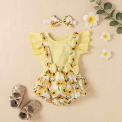 Costumas cu tricou galben - Floarea soarelui MDXGSUC530-DE4