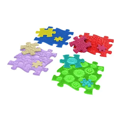 Covoras ortopedic senzorial puzzle set joc de memorie tactil - okemfk-070