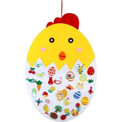 Puisor din fetru cu 35 decoratiuni, 91x61 cm Bambinice BN050 BBJBN050_Initiala