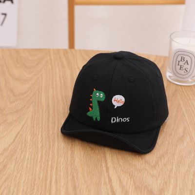 Sapca neagra cu cozoroc moale - hello dinos