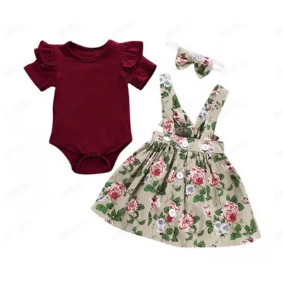 Sarafan ivoire inflorat cu body visiniu