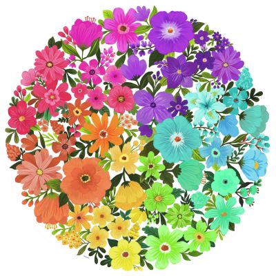 Puzzle Cerc Flori, 500 Piese ARTRVSPA17167