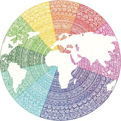 Puzzle Cerc Mandala, 500 Piese ARTRVSPA17168