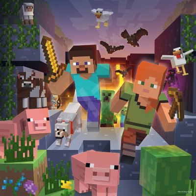 Puzzle Minecraft, 3X49 Piese ARTRVSPC05621