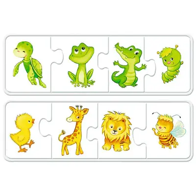 Puzzle Pui De Animale, 6X4 Piese ARTRVSPC03006