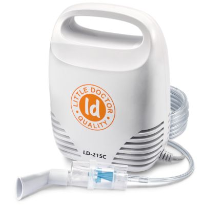 Aparat aerosoli Little Doctor LD-215C, nebulizator cu compresor, 3 dimensiuni de particule, Alb BITld215c