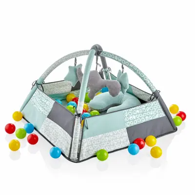 Centru de joaca cu bile BabyJem Toy Ball Play Mat (Culoare: Roz) JEMbj_6902