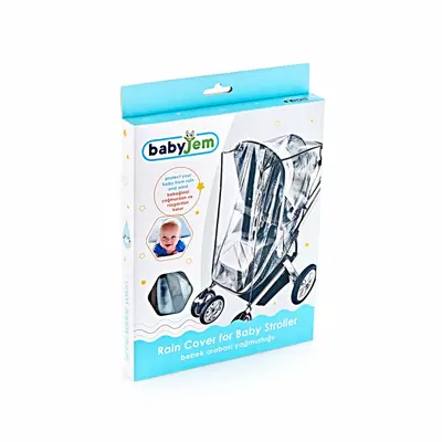 Husa de ploaie universala cu fereastra si banda reflectorizanta BabyJem JEMbj_549