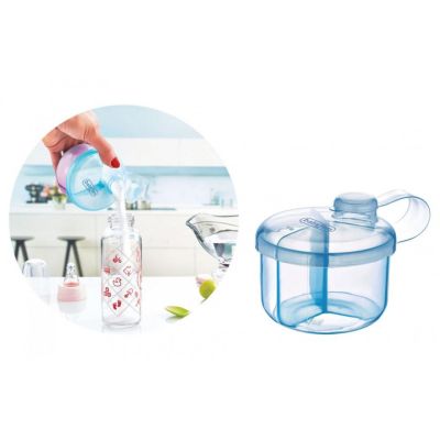 Recipient BabyJem pentru lapte praf cu 3 compartimente Practic (Culoare: Bleu) JEMbj_4963