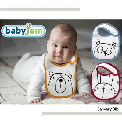 Baveta din bumbac BabyJem (Culoare: Bleu) JEMbj_6072