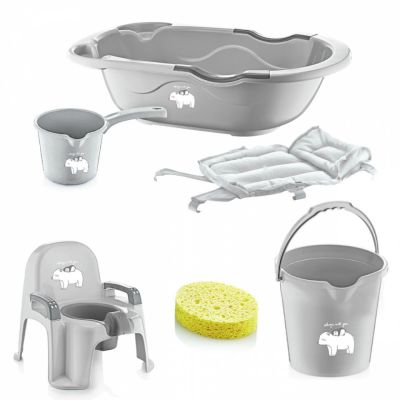 Set de baie cu 6 piese BabyJem Bebe Lux (Culoare: Roz) JEMbj_2532