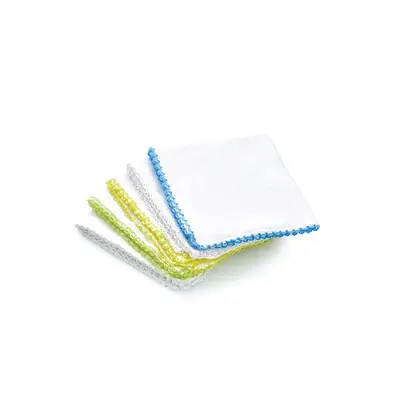 Set 10 batistute din bumbac pentru copii 28x28 cm JEMbj_025