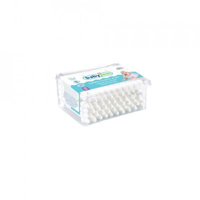 Betisoare de urechi cu protectie pentru bebelusi si copii 60 buc BabyJem JEMbj_421