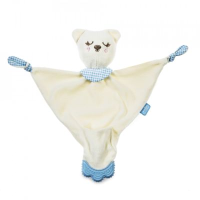 Jucarie atasament cu manusa dentitie BabyJem (Culoare: Bleu) JEMbj_6032
