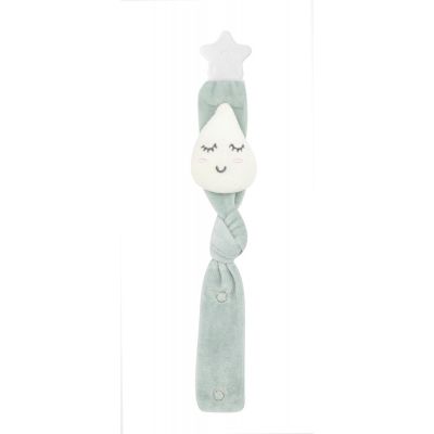 Lant pentru suzeta din material textil cu steluta BabyJem (Culoare: Verde) JEMbj_7431