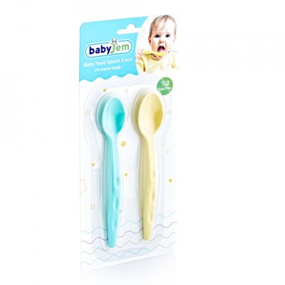 Set 2 lingurite pentru copii BabyJem (Culoare: Bleu) JEMbj_4943