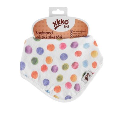 Esarfa din bambus  Polka Dots XKKO BBKXKK_BMBBND058