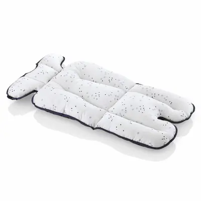 Saltea cu doua fete pentru carucior si scaun de masa BabyJem Dots (Culoare: Roz) JEMbj_5072