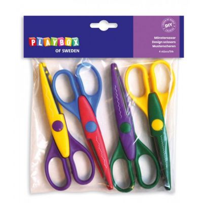 Set 4 foarfeci design cu protectie plastic - okepb2510003
