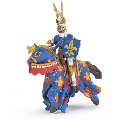 PAPO FIGURINA CAVALER CRIN ALBASTRU VIVPapo39788