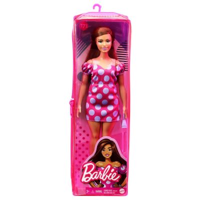 PAPUSA BARBIE FASHIONISTA SATENA CU ROCHIE ROZ CU BULINE VIVMTFBR37_GRB62