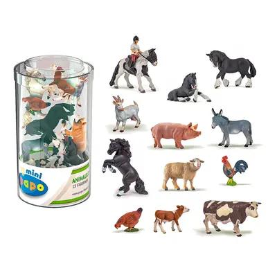 PAPO FIGURINA SET 13 MINIFIGURINE ANIMALE FERMA VIVPapo33015
