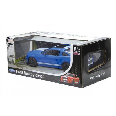 MASINA CU TELECOMANDA FORD SHELBY GT500 ALBASTRU CU SCARA 1 LA 14 VIVRas49400_Albastru