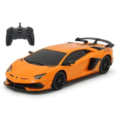 MASINA CU TELECOMANDA LAMBORGHINI AVENTADOR SVJ PORTOCALIU CU SCARA 1 LA 24 VIVRas96100_Portocaliu