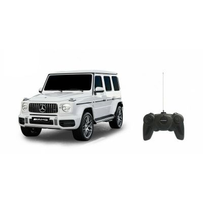 MASINA CU TELECOMANDA MERCEDES-BENZ G63 ALB SCARA 1 LA 24 VIVRas95800_Alb