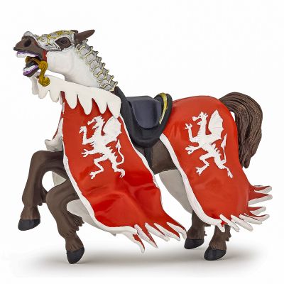 PAPO FIGURINA CALUL REGELUI CU BLAZON DRAGON ROSU VIVPapo39388