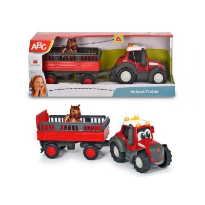 TRACTORAS CU REMORCA PENTRU ANIMALE CU FIGURINA CALUT VIV204115002