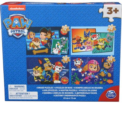 PATRULA CATELUSILOR PUZZLE 4IN1 DIN LEMN VIV6040049