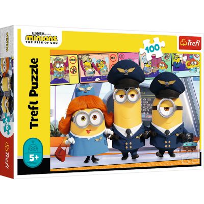 PUZZLE TREFL 100 PIESE MINIONII LA AEROPORT VIV16390