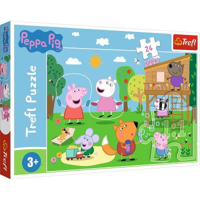 PUZZLE TREFL 24 MAXI PEPPA PIG DISTRACTIA DIN IARBA VIV14342