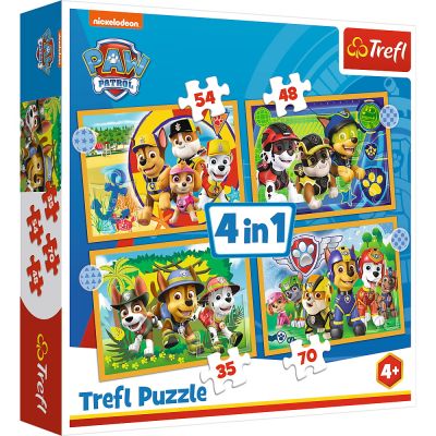 PUZZLE TREFL 4IN1 PATRULA CATELUSILOR - SARBATORILE VIV34395